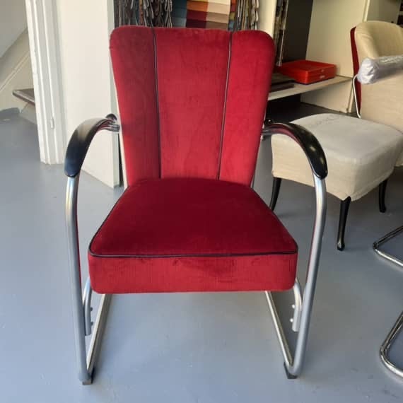 Stoffering Gispen fauteuil Gispen stofferen