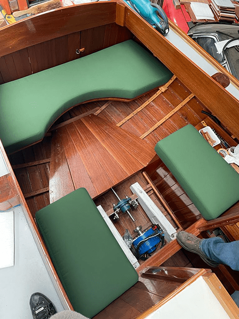 Stoffering Bootkussens op maat Bootkussens