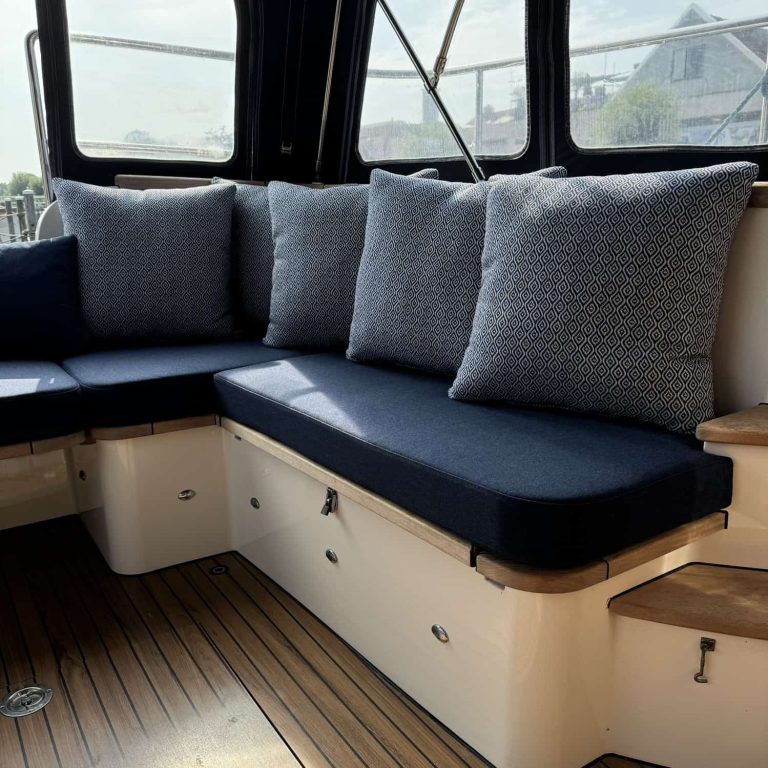 Bootkussens stoffering Stofferen bootkussens op maat
